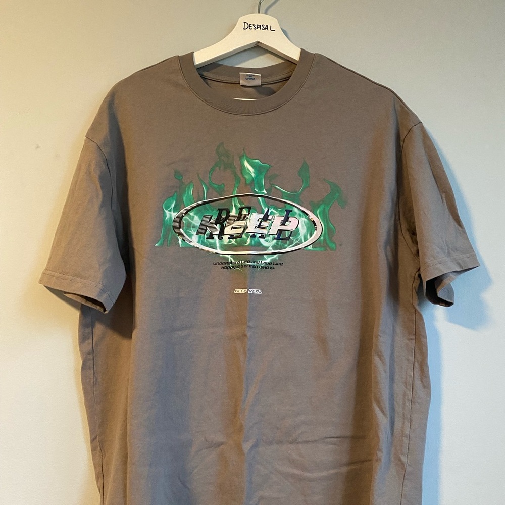 Keep Real Brand Taupe Tee